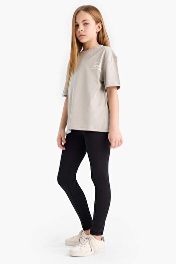 DeFacto Girl's Standard Length Leggings E1121A825Sm