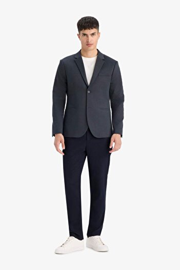 DeFacto Slim Fit Slim Fit Lined Blazer Jacket W9254Az25Sp