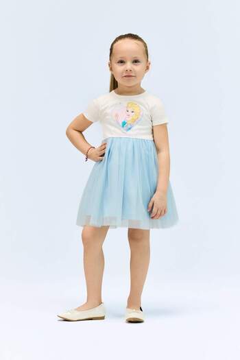 DeFacto Baby Girl Frozen Short Sleeve Tutu Summer Dress E4874A525Sm
