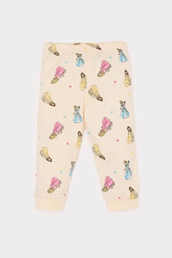 DeFacto Baby Girl Pajama Set Disney Princess Combed Cotton Long Sleeve Top Elastic Waist Bottom E4609A525Sp