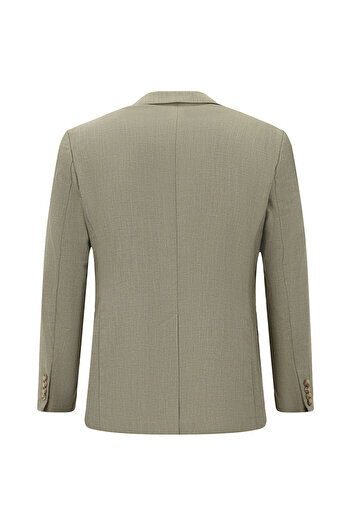Kiğılı Regular Fit Linen Blend Patterned Sports Jacket