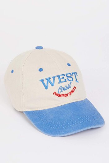 DeFacto Boy's Embroidered Jean Cap Hat D8391A825Sm