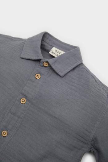 DeFacto Baby Boy Woven Label Muslin Long Sleeve Shirt E2002A525Sp