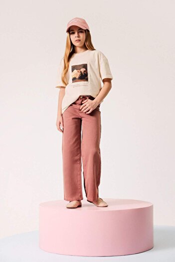 DeFacto Girl Wide Leg Wide Leg Cotton Pants D9131A825Sm