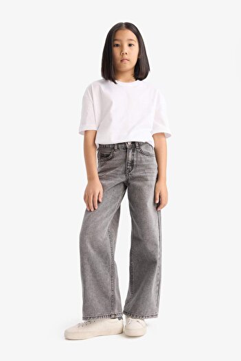 DeFacto Girls Wide Leg Wide Leg Jean Pants D7111A825Sp