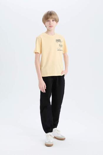 DeFacto Boy's Jogger Fit Stretchy Banded Leg Jean Pants D6552A825Sp