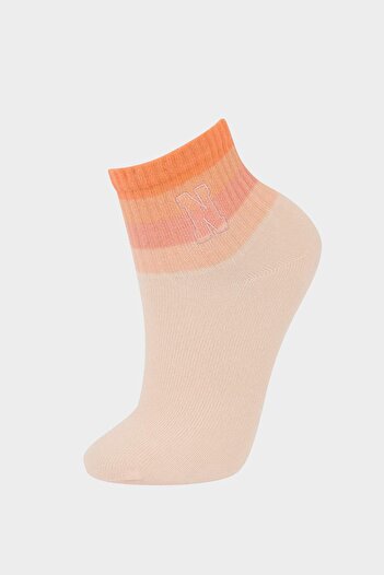 DeFacto Girl's Comfortable Elastic 3-Piece Cotton Long Socks E6264A8Ns