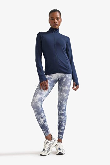 DeFacto Defactofit Fitted Stand Collar Sports Zipper Sweatshirt Cardigan E7755Ax25Sp