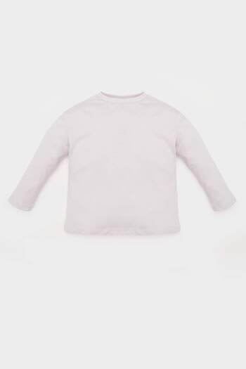 DeFacto Baby Girl Crew Neck Long Sleeve T-Shirt E5419A525Sp