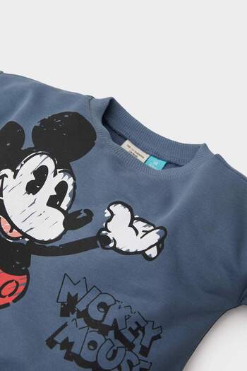 DeFacto Erkek Bebek Disney Mickey & Minnie Bisiklet Yaka Sweatshirt  E4710A525SP