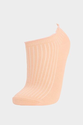DeFacto Girl's Ruffled 3-Piece Cotton Booties Socks E6057A8Ns