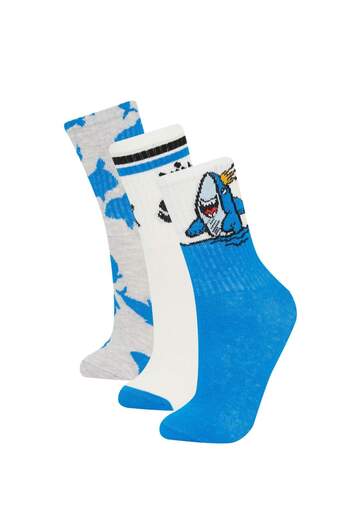 DeFacto Boy's 3-Pack Cotton Long Socks E5527A8Ns