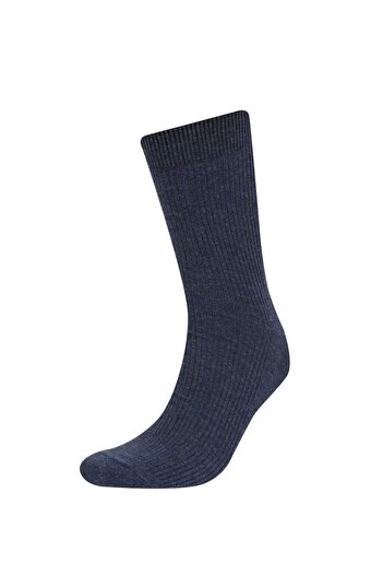 DeFacto Men's Comfortable Elastic 5-Piece Cotton Long Socks D9673Axns