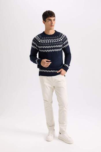 DeFacto Summer Gabardine Chino Canvas Pants Slim Fit Slim Fit Narrow Leg with Pockets B2089Ax25Sp