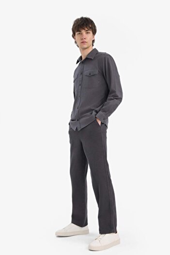 DeFacto 100% Cotton Loose Relaxed Fit Wide Leg Wide Leg Summer Linen Look Trousers D7285Ax25Sp