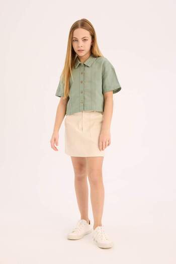 DeFacto Girl's Gabardine Skirt D9304A825Sm