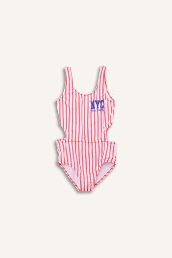 DeFacto Girl's Striped Swimsuit D9901A825Hs