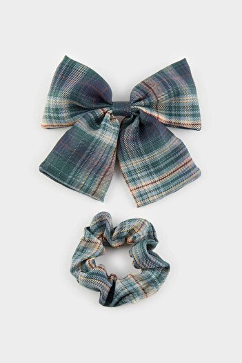 DeFacto Women's 2-Piece Plaid Patterned Buckle E5736Axns