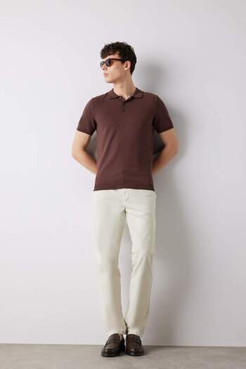 DeFacto Regular Fit Regular Cut Summer Straight Leg Chino Canvas Trousers D7349Ax25Sp