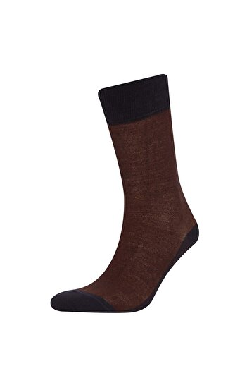 DeFacto Men's Seamless 2-Piece Viscose Heat Regulating Premium Long Socks E7846Axns