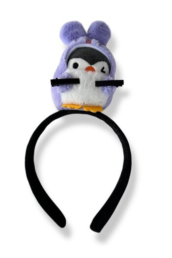 TAKIŞTIR Purple Color Penguin Figured Crown with Perçem Buckle Detail