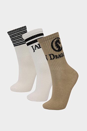 DeFacto Boy's 3-Pack Cotton Long Socks E5528A8Ns