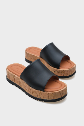 Capone Outfitters Wedge Heel Straw Marsha Women's Slippers
