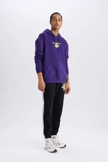 DeFacto Los Angeles Lakers Nba Sportsman Thick Jogger Sweatpants - with Pockets, Standard Fit D8491Ax25Sp