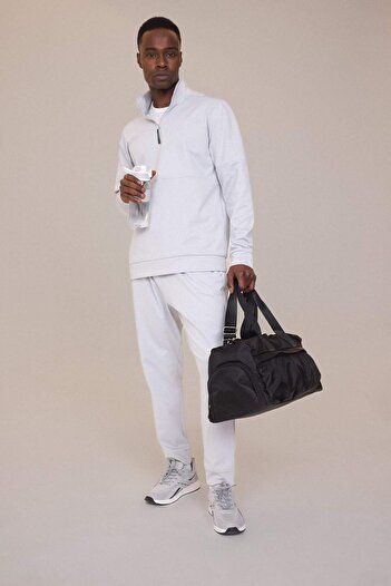 DeFacto DeFactoFit Sportsman Standard Fit Jogger Φούτερ με μαλακό ύφασμα κατάδυσης με γούνα εσωτερικά D7308AX25SP
