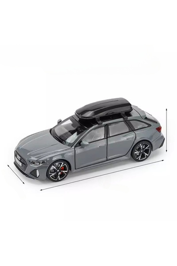 Choice Gray 1/32 RS6 Car Model Toy Simulation Alloy Diecast Doors Opened Sound Light Shock Absorption Vehic