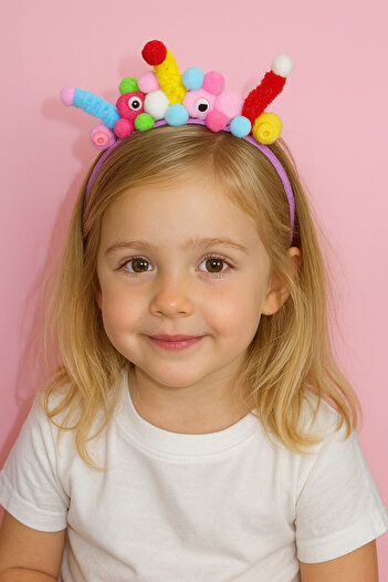 TAKIŞTIR Purple Color Worm Figured Crown