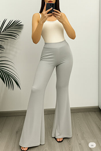 ECEYLÜL MODA Scuba Crepe Spanish Cuff Pants