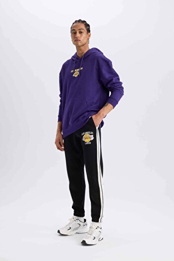 DeFacto Los Angeles Lakers Nba Sportsman Thick Jogger Sweatpants - with Pockets, Standard Fit D8491Ax25Sp