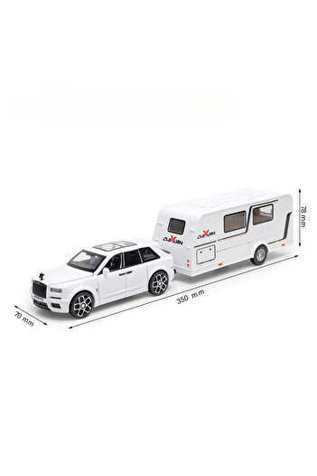 Choice White 1/32 Rolls Royce Cullinan RV Car Model Alloy Diecast Off-road Vehicle Toy With Sound and Light