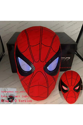 Choice electric control V2 Electronic Mask Spider Man Mascara Spiderman Headgear Mask Cosplay Moving Eyes 1