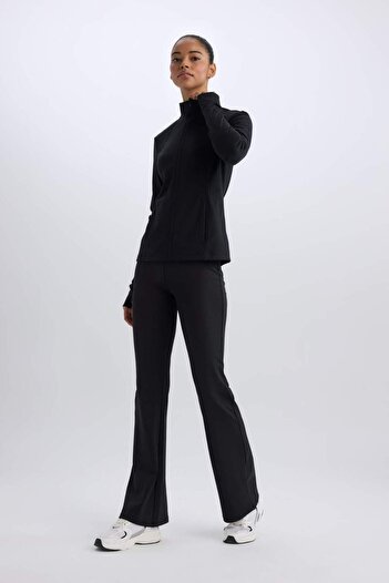 DeFacto DeFactoFit Flare Fit İspanyol Paça Standart Boy Sporcu İnce Pantolon D7197AX25SP