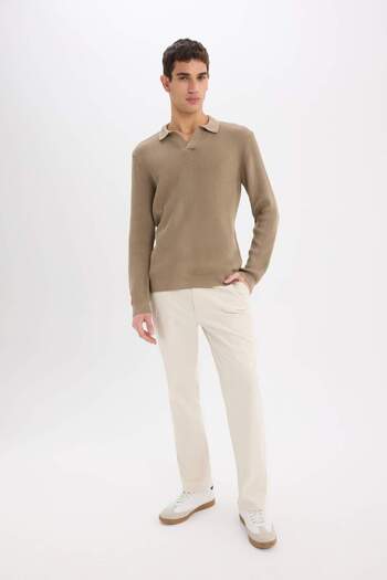 DeFacto Standard Fit Polo Neck Knitwear Sweater E6752Ax24Wn
