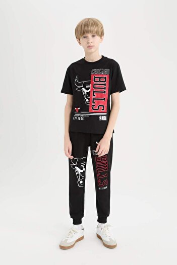 DeFacto Jungen NBA Chicago Bulls Jogginghose mit Gummizug und Taschen an der Taille D9557A825SP