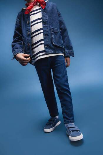 DeFacto Erkek Bebek Beli Lastikli Düz Paça Basic Düz Jean Pantolon E1239A525SP