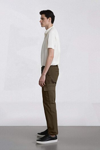 DeFacto Regular Gabardin Jogger Pantolon Kargo Cepli Beli Paçası Lastikli C9163AX25SP