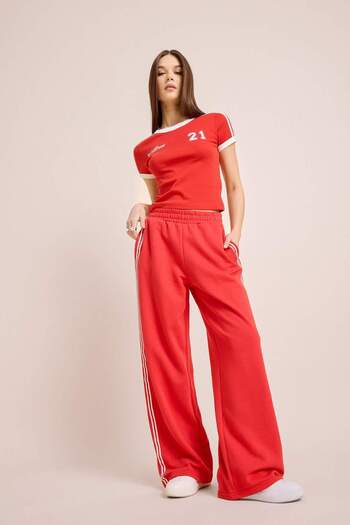 DeFacto Coool Jogginghose mit weitem Bein, Basic, einfarbig, elastische Taille, weites, lockeres Bein E5374AX25SP