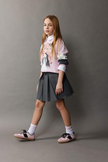 DeFacto Girl's Pleated Skirt D9341A825Sp