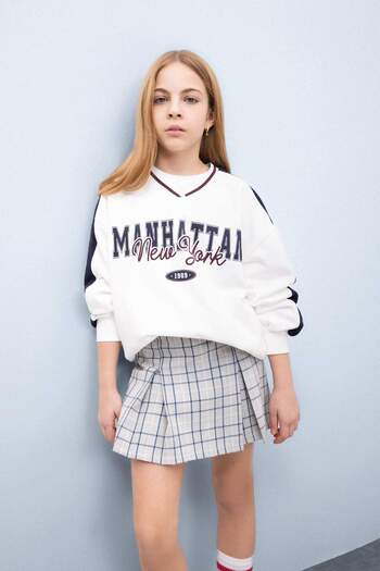 DeFacto Girl's Checkered Pleated Skirt E0061A825Sp