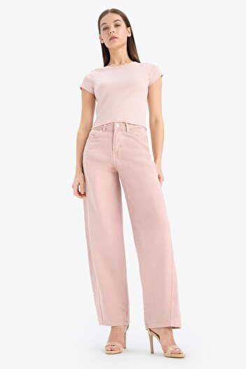 DeFacto Afra x Coool Baggy Fit Kışlık Gabardin Pantolon Yıkamalı Normal Bel E4307AX25SP