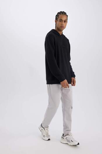 DeFacto Defactofit Nba Toronto Raptors Thick Jogger Sweatpants Standard Fit with Pockets Lace-Up Waist D6573Ax25S
