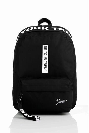 louisiana polo Be Your Trend Black and White School Bag with Laptop Compartment 1140
