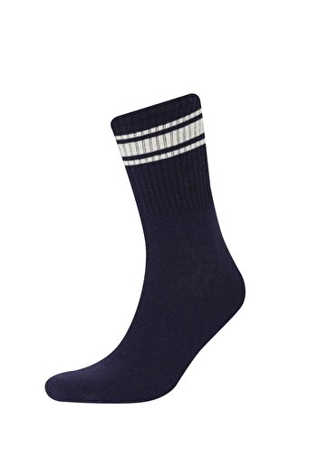 DeFacto Men's Comfortable Elastic 3-Piece Cotton Socks D9648Axns