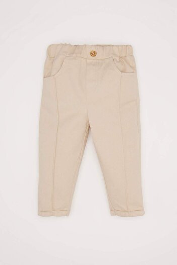 DeFacto Baby Boy 2-Piece Set Patterned Shirt Elastic Waist Pants D9337A525Sp