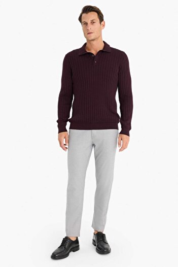 DeFacto Standard Fit Polo Neck Knitwear Sweater E5335Ax24Wn