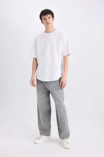 DeFacto Wide Leg Jean Trousers E6325Ax25Sp